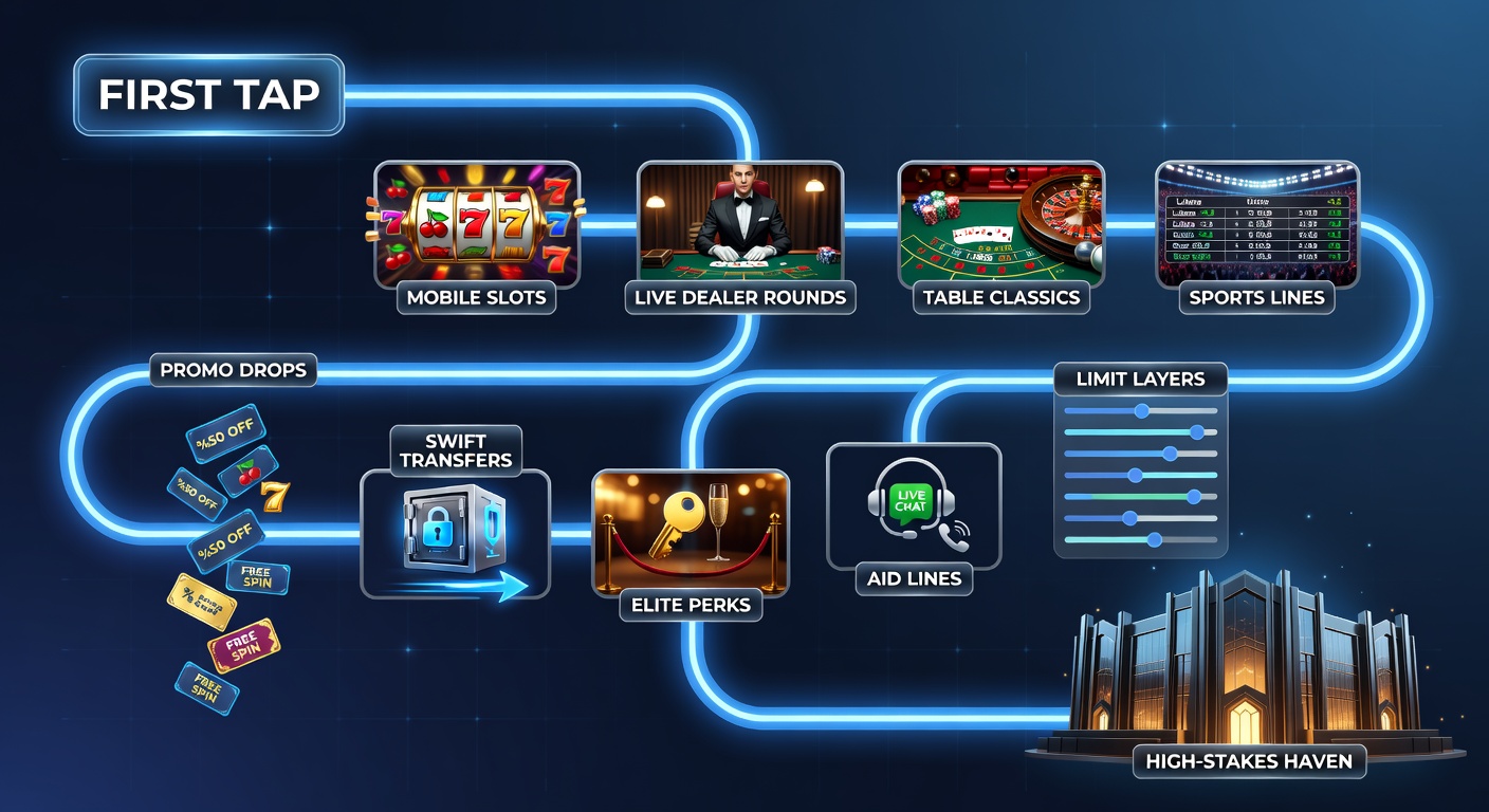A vibrant mobile screen displaying colorful slot reels spinning under a player's fingertip, symbolizing the entry point into online gaming adventures