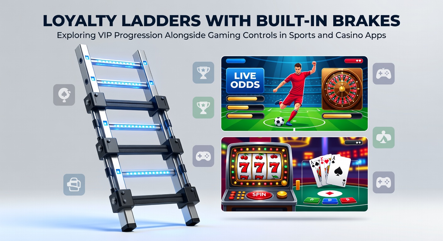 Mobile app interface showing VIP loyalty tiers alongside deposit limit settings in a sports betting platform