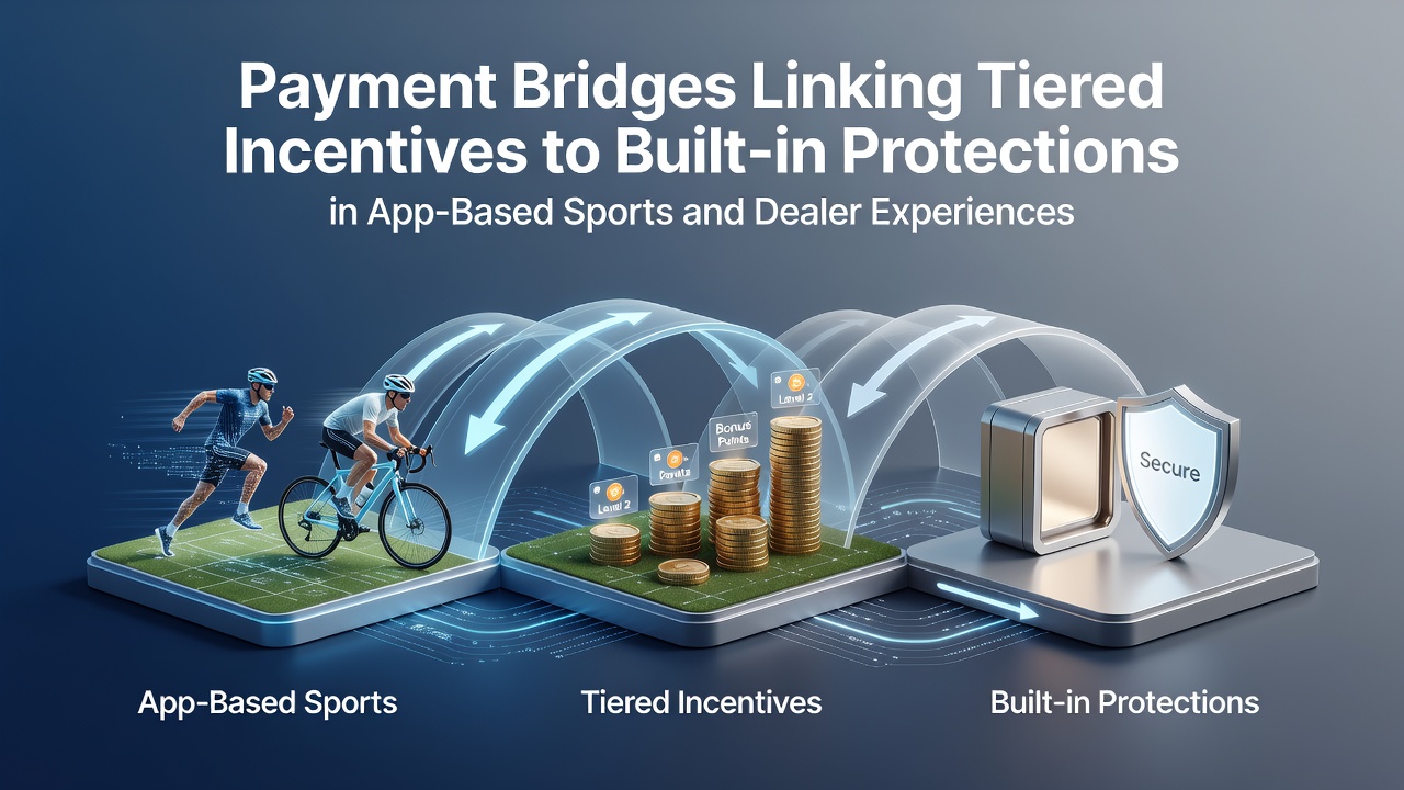 Mobile app interface showing integrated payment systems linking rewards tiers to player protection tools in sports betting and live dealer games