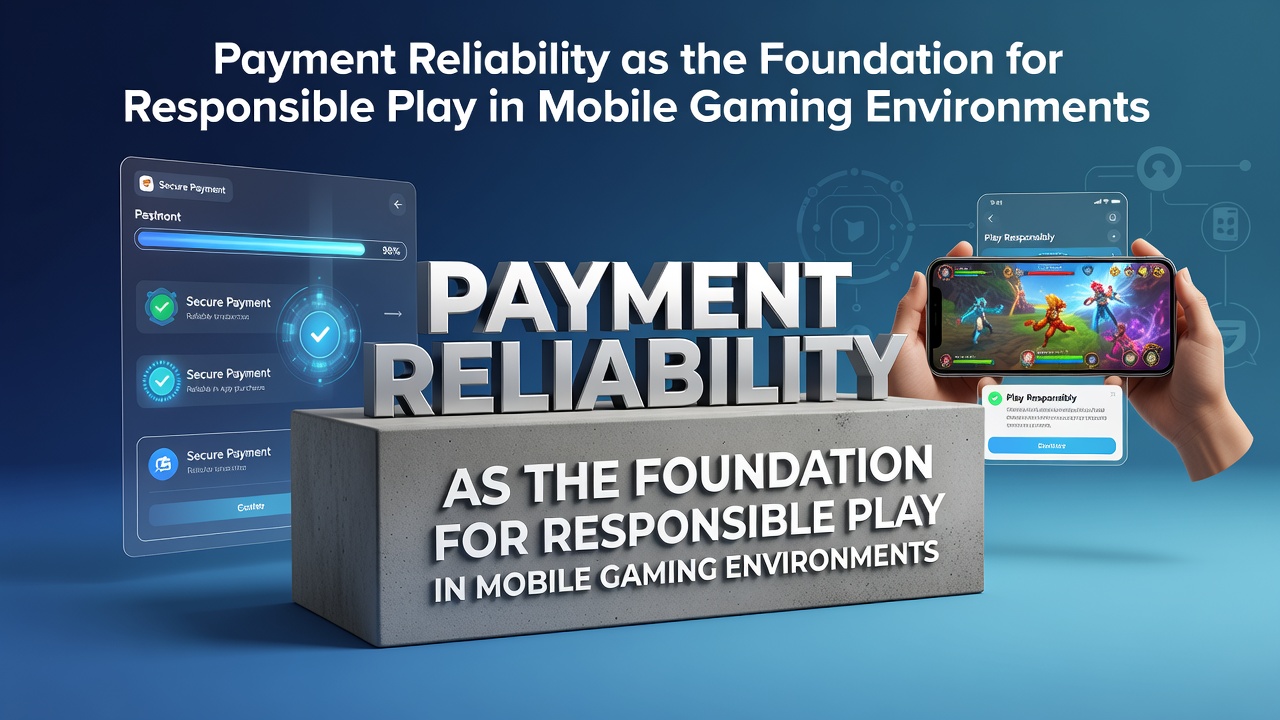Mobile gaming interface showing secure payment processing and transaction history