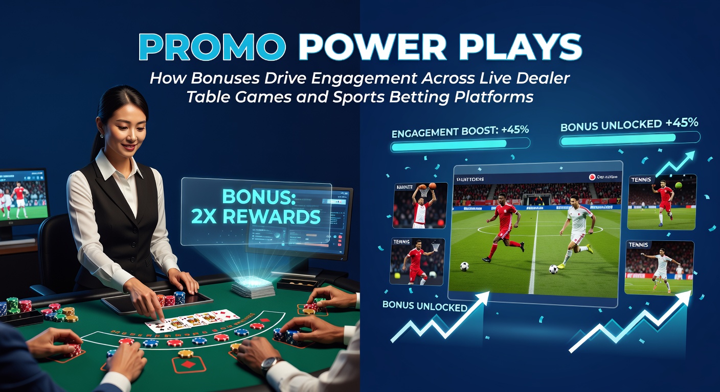 Dynamic split-screen showing a sports betting app with live odds boosts next to a live dealer roulette wheel featuring bonus chip stacks and engagement metrics